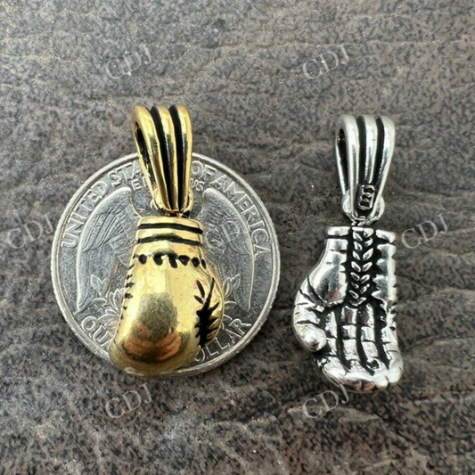 Boxing Gloves Gold Pendant For Men  customdiamjewel   