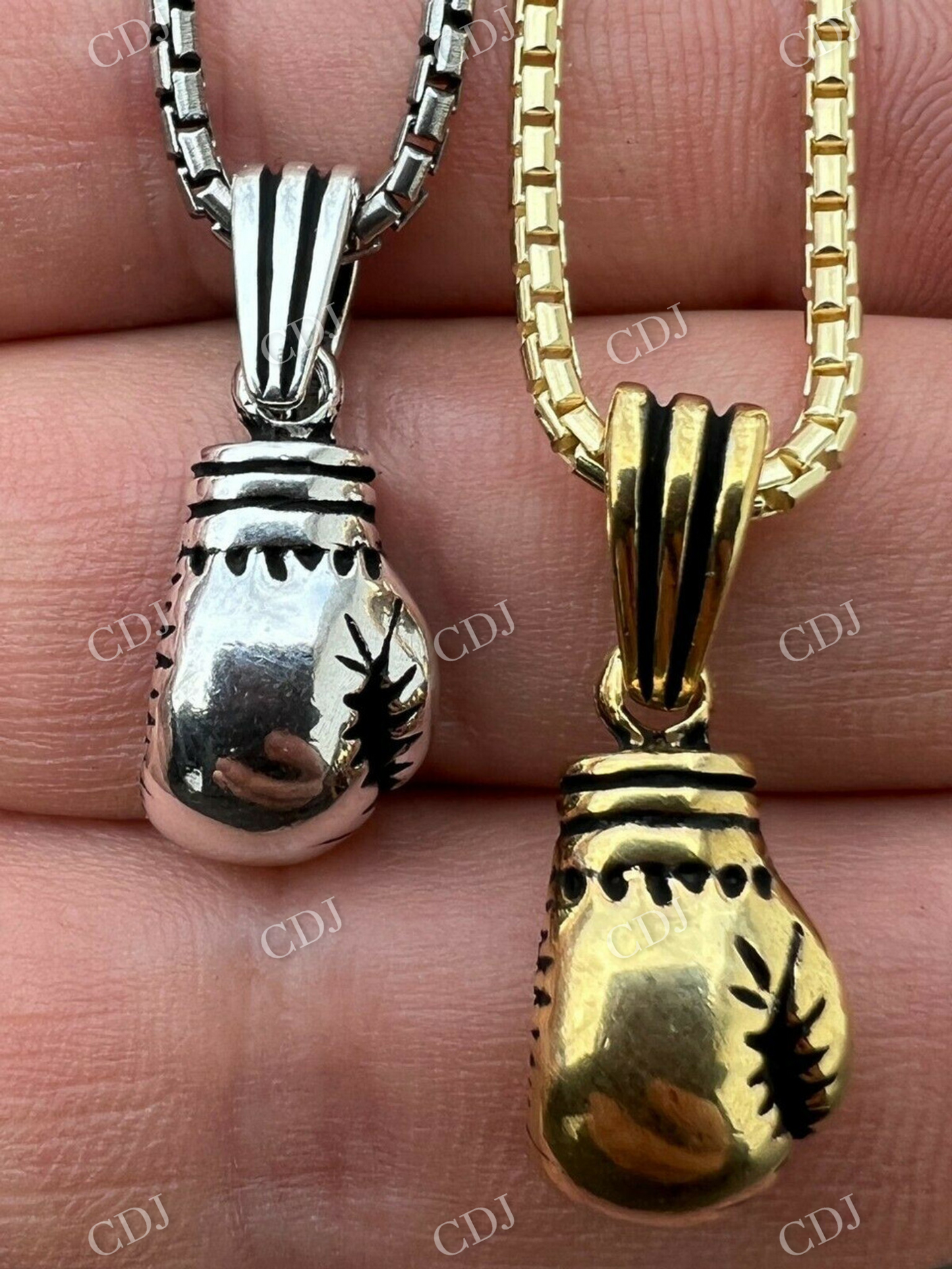 Boxing Gloves Gold Pendant For Men  customdiamjewel   