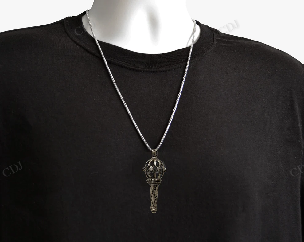 Sterling Silver Religious Hanuman Moissanite Pendant hip hop jewelry CustomDiamJewel