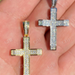 1" Iced Diamond Cross Pendant  customdiamjewel   