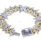 High Quality Silver Moissainte Thron Cuban Bracelet hip hop jewelry CustomDiamJewel