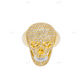 Sterling Silver Moissanite Skull Ring Hip Hop Ring customdiamjewel