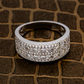 Luxury Moissanite Sterling Silver Multi Row Band hip hop jewelry customdiamjewel
