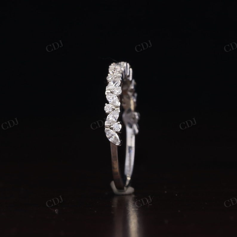 Half Eternity Marquise Round Diamond Band  customdiamjewel   