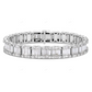 Classic Timeless Design Baguette Cut Moissanite Tennis Bracelet CustomDiamJewel