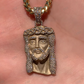 Custom Round Cut Diamond Jesus Pendant hip hop jewelry CustomDiamJewel