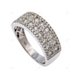 Luxury Moissanite Sterling Silver Multi Row Band hip hop jewelry customdiamjewel