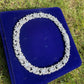 VVS Moissanite 925 Sterling Silver Flower Cuban Chain CustomDiamJewel