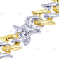 High Quality Silver Moissainte Thron Cuban Bracelet hip hop jewelry CustomDiamJewel