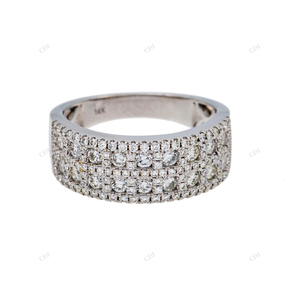 Luxury Moissanite Sterling Silver Multi Row Band hip hop jewelry customdiamjewel