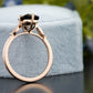 Black Emerald Moissanite Diamond Ring customdiamjewel