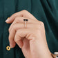 Black Emerald Moissanite Diamond Ring customdiamjewel