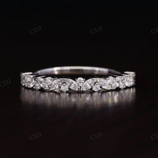 Half Eternity Marquise Round Diamond Band  customdiamjewel   