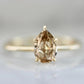 Canary Yellow Pear Cut Moissanite Bridal Ring customdiamjewel