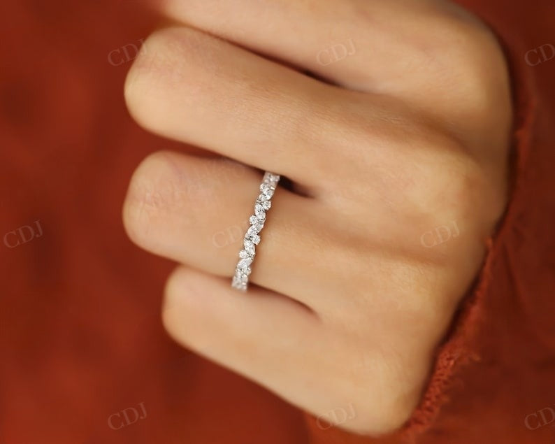 Half Eternity Marquise Round Diamond Band  customdiamjewel   