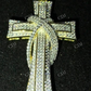 Round Diamond Cross Crucifix Pendant  customdiamjewel   