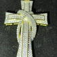Round Diamond Cross Crucifix Pendant  customdiamjewel   