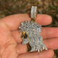 Jesus Piece Baguette Diamond Iced Pendant  customdiamjewel   