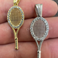 Round Diamond Tennis Racket Pendant  customdiamjewel   