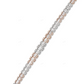 Two Tone VVS Moissanite Tennis Bracelet For Unisex CustomDiamJewel