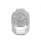 925 Sterling Silver Moissanite Diamond Dollar Sign Ring hip hop jewelry CustomDiamJewel