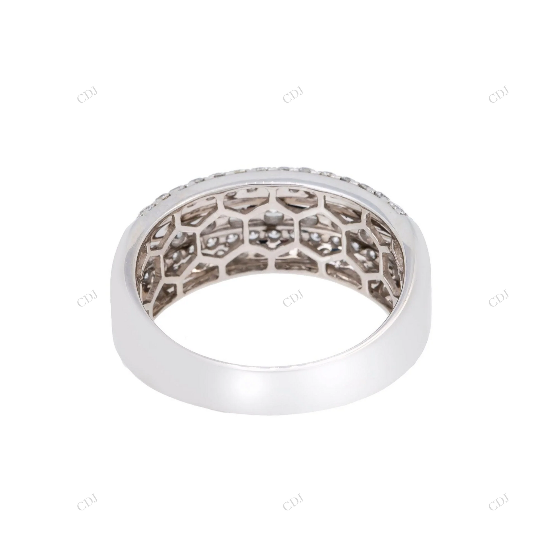 Hip Hop Pave Set Moissanite Wedding Band For Men hip hop jewelry customdiamjewel