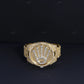 925 Sterling Silver Moissanite Crown Ring Hip Hop Ring customdiamjewel