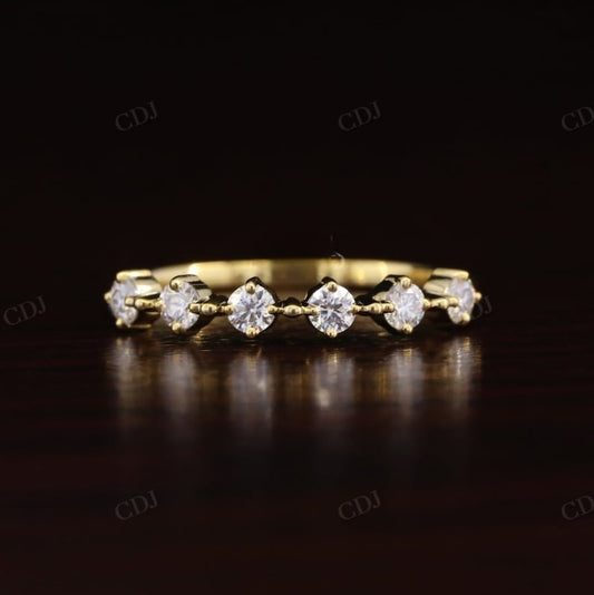 Half Eternity Floating Diamond Bubble Matching Band  customdiamjewel   