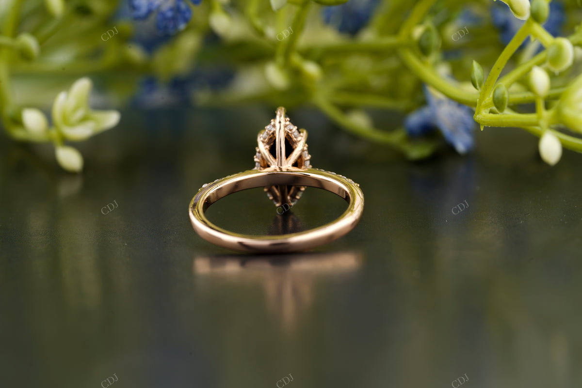 Black Marquise Moissanite Diamond Ring customdiamjewel