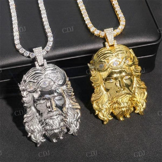 Diamonds Jesus Hip Hop Pendant For Men  customdiamjewel   