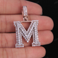 1.5CTW 10k Solid Gold Diamond 3D Initial M Letter Pendant CustomDiamJewel