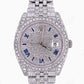 Cross Bezel Rolex Full White Iced Out Hip Hop Watch customdiamjewel
