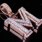 1.5CTW 10k Solid Gold Diamond 3D Initial M Letter Pendant CustomDiamJewel