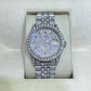 36 mm Rolex Jubilee Full White Date Just Moissanite Watch For Men customdiamjewel