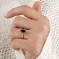 Black Marquise Moissanite Diamond Ring customdiamjewel