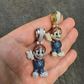 Round Diamond Super Mario Bros Pendant  customdiamjewel   