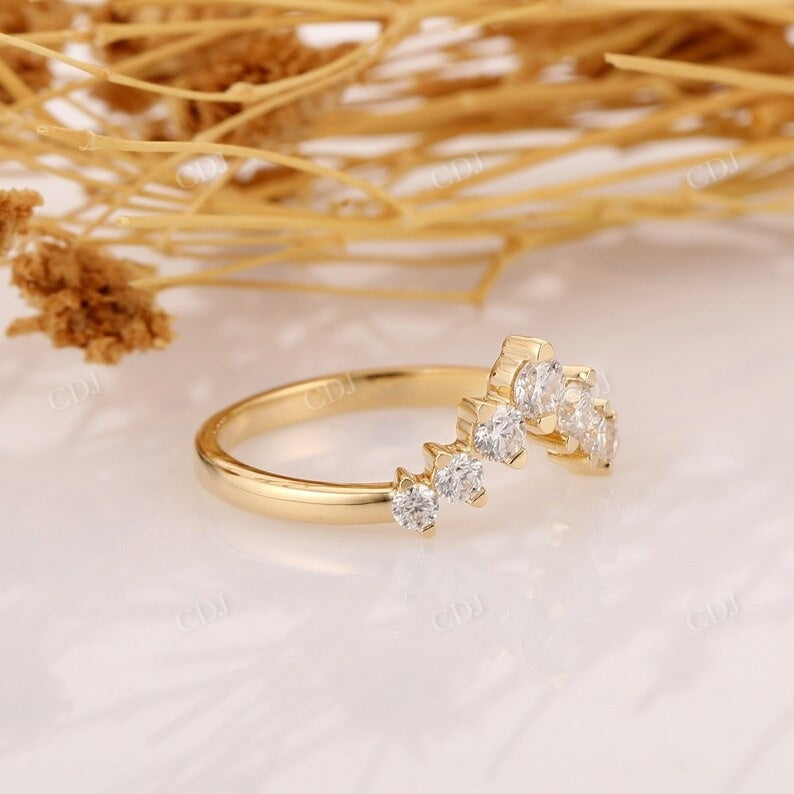 0.46CTW Art Deco Lab Grown Diamond Wedding Band  customdiamjewel   