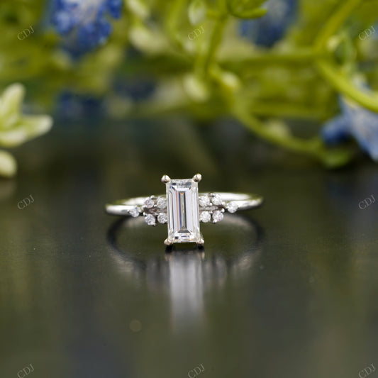 Lab-Grown Diamond Baguette Accent Ring customdiamjewel