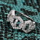 Unique Hip Hop Style Moissanite Silver Link Ring hip hop jewelry customdiamjewel