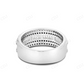 14kt White Gold Moissanite Baguette Half Eternity Ring hip hop jewelry CustomDiamJewel