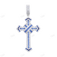Iced Out Baguette Moissanite Diamond Unique Cross Pendant hip hop jewelry CustomDiamJewel