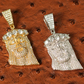 Hip hop Sterling Silver Iced Out Jesus Pendant hip hop jewelry CustomDiamJewel