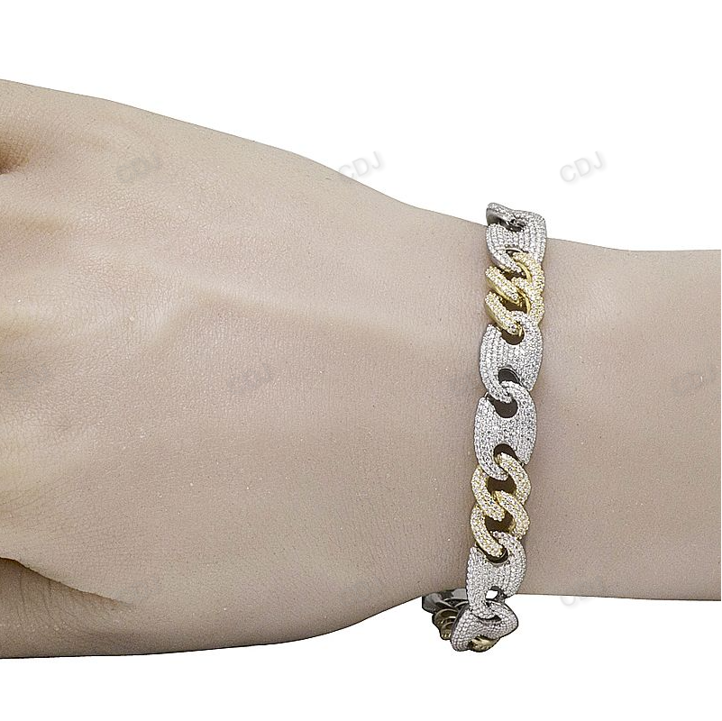 New Style Two Tone Mariner Link Bracelets For Men hip hop jewelry CustomDiamJewel