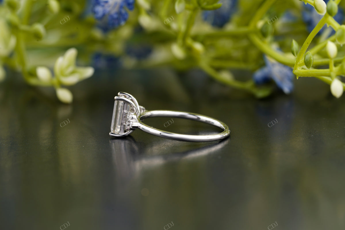 Lab-Grown Diamond Baguette Accent Ring customdiamjewel