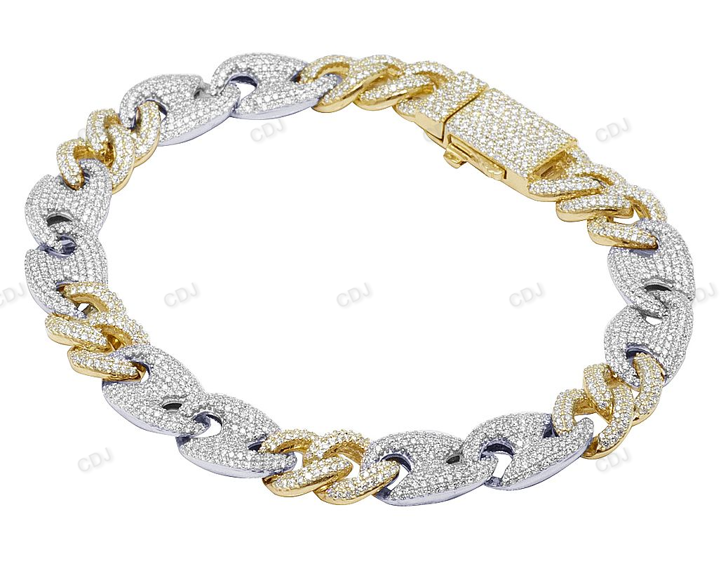 New Style Two Tone Mariner Link Bracelets For Men hip hop jewelry CustomDiamJewel