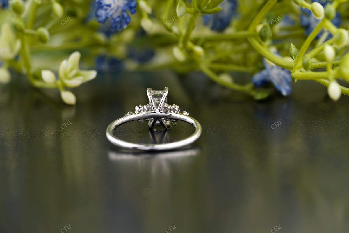 Lab-Grown Diamond Baguette Accent Ring customdiamjewel