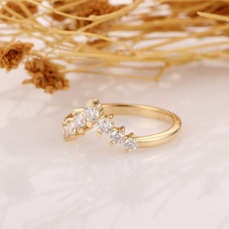 0.46CTW Art Deco Lab Grown Diamond Wedding Band  customdiamjewel   