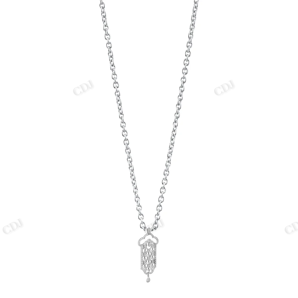 Sterling Silver Daily Wear Moissanite Pendant hip hop jewelry CustomDiamJewel