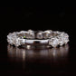 3.00MM Round Cut Lab Grown Diamond 3/4 Eternity Wedding Band  customdiamjewel   