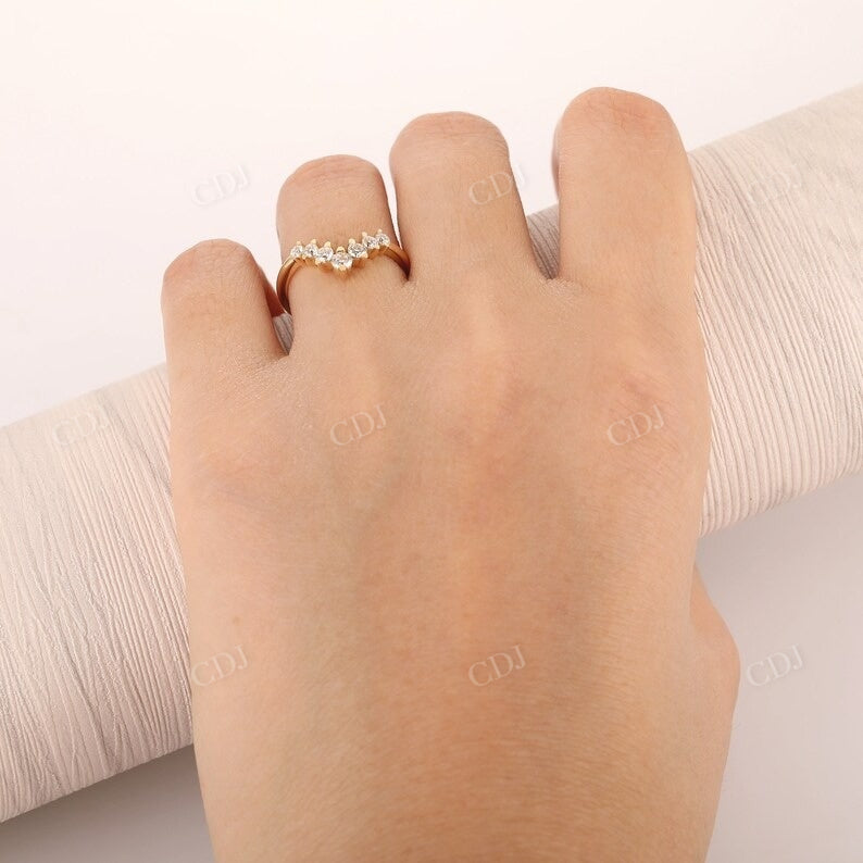 0.46CTW Natural Diamond V Shaped Matching Wedding Band Wedding Band customdiamjewel   